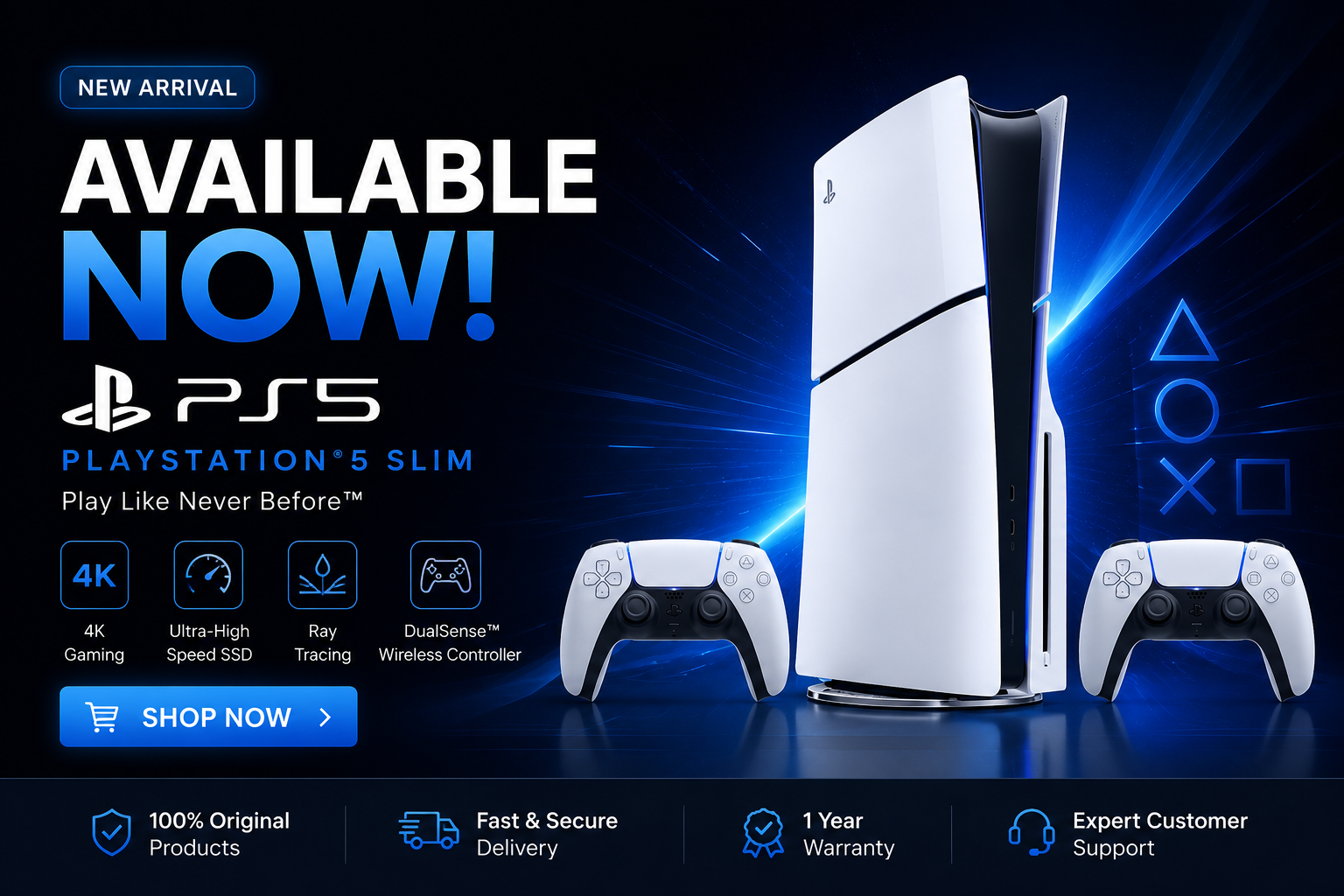 Available now PlayStation 5 Slim promotion